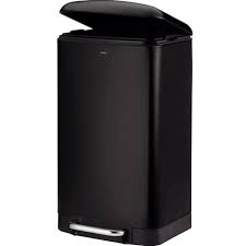Ведро для мусора с педалью KELA 10923 Davino, черный матовый 30 л купить