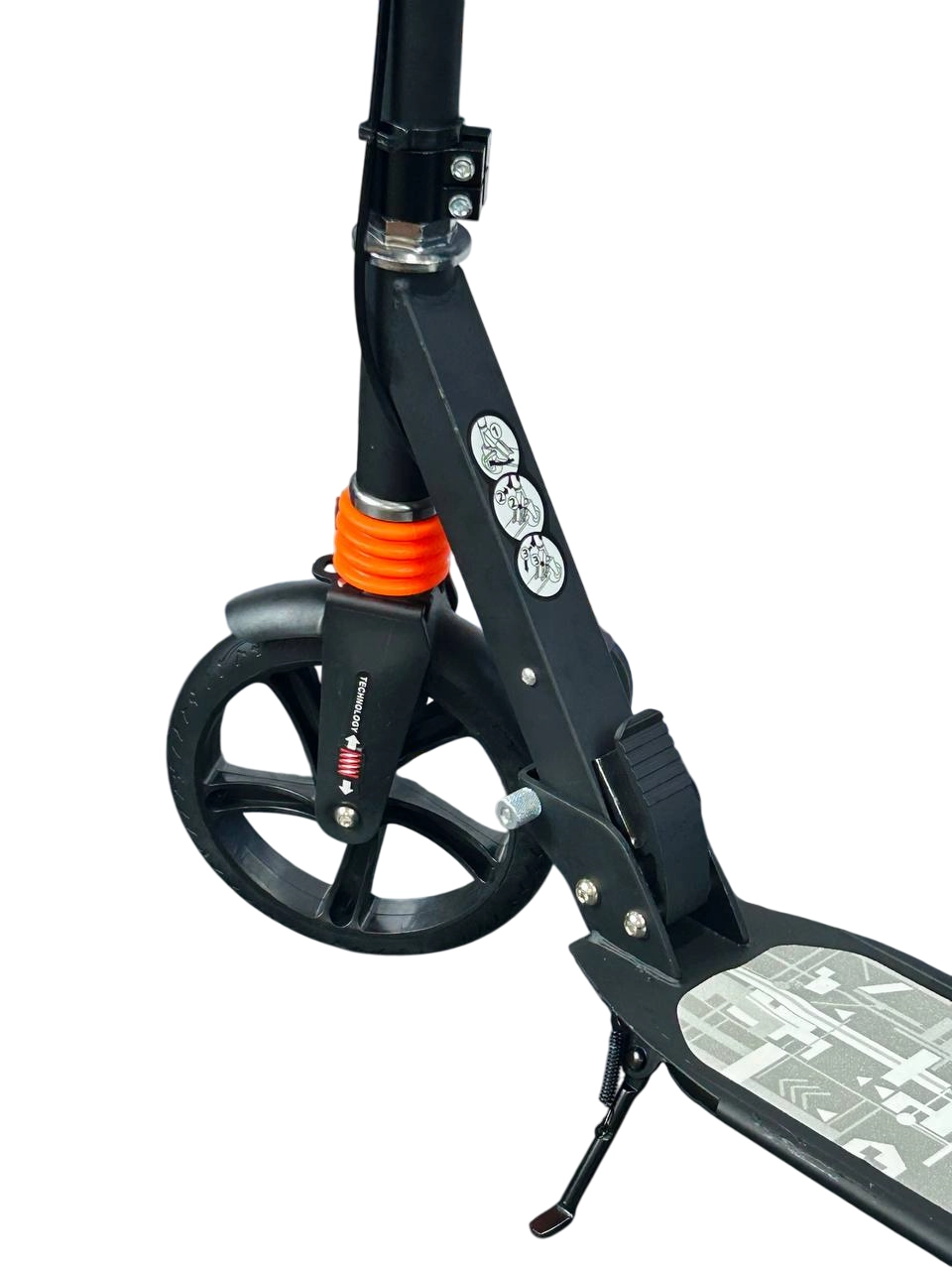 Самокат Urban Scooter CS-001P PowerGym черный недорого