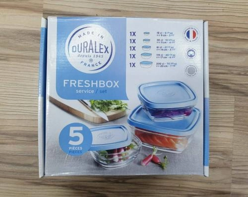 Набор стеклянных контейнеров Duralex, 5 шт в Узбекистане