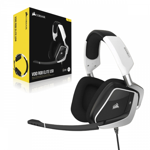Компьютерные наушники Corsair Gaming VOID RGB Elite (White) в Узбекистане
