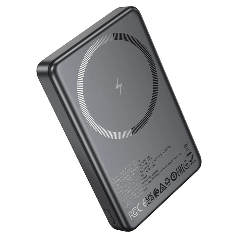 Внешний аккумулятор Hoco Q34 10000mAh с беспроводной зарядкой чёрный в Узбекистане