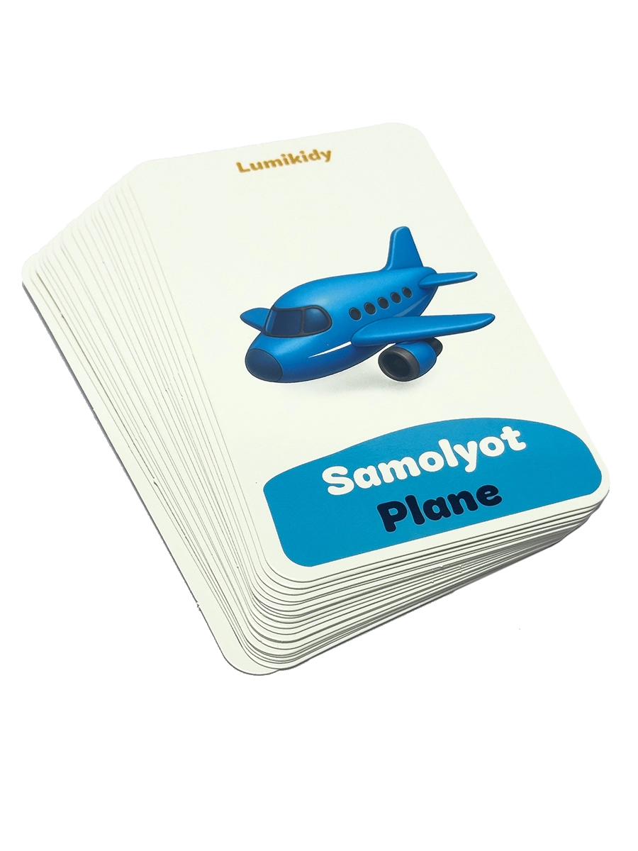 Bolalar rivojlanishi uchun kartochkalar: Transportlar - Transports (ingliz tilida) narxi