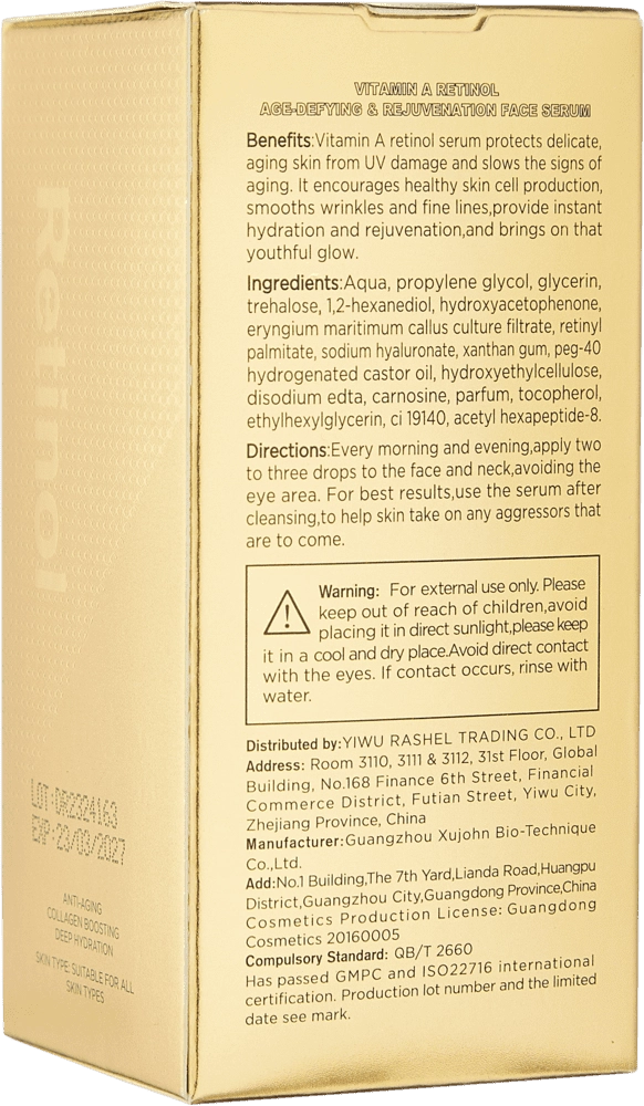 Vitamin A Retinol Age-Defying & Rejuvenation Face Serum - Yuz uchun serum O'zbekistonda