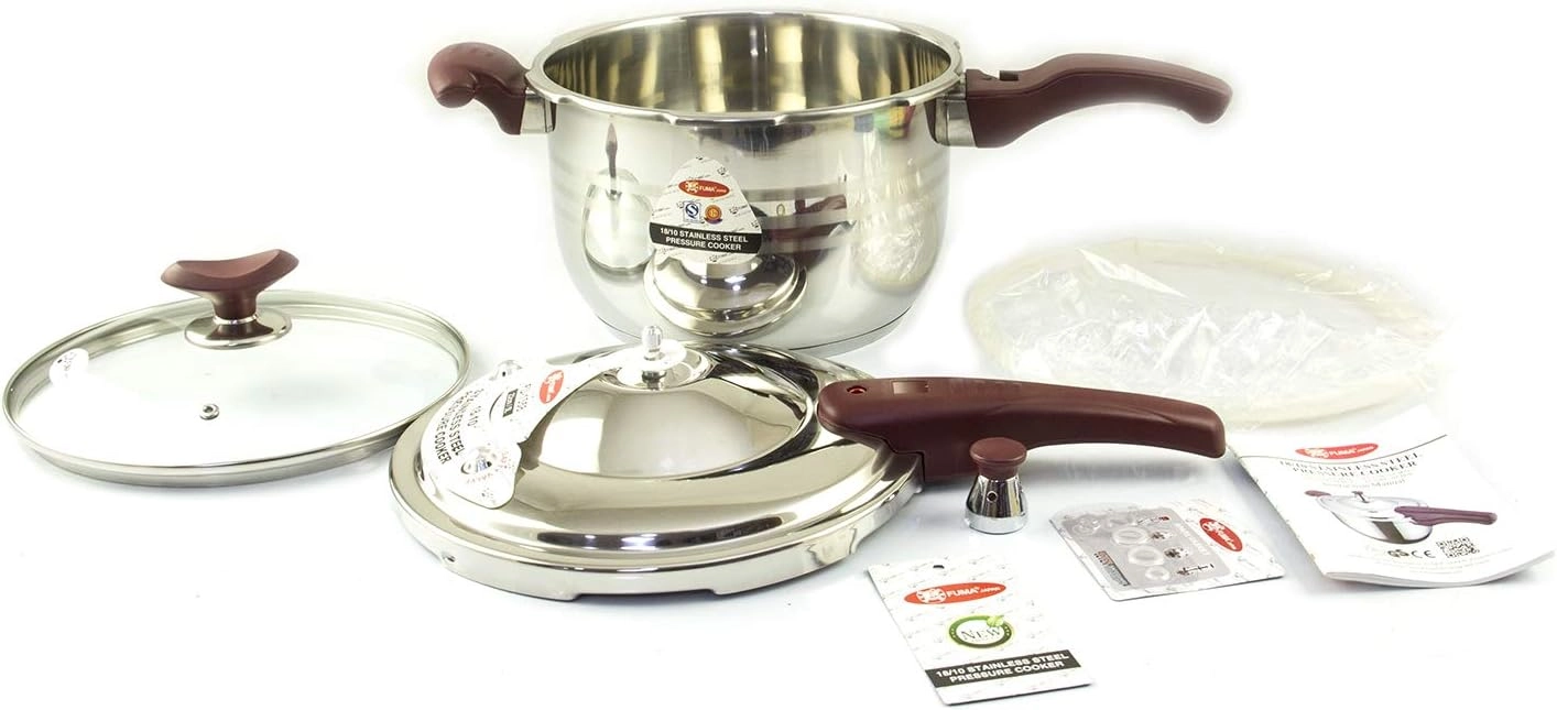 FUMA Japan 11 l , zanglamaydigan po&lsquo;latdan, bosimli qozon-qaynatgich, Alpha Base kapsulali taglik yetkazib berish