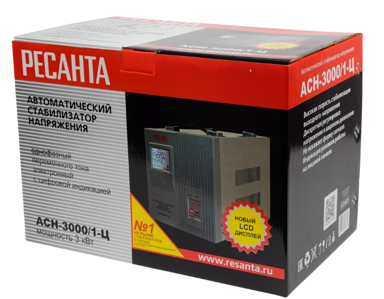 Resanta ASN-3000/1-Ts kuchlanish stabilizatori narxi