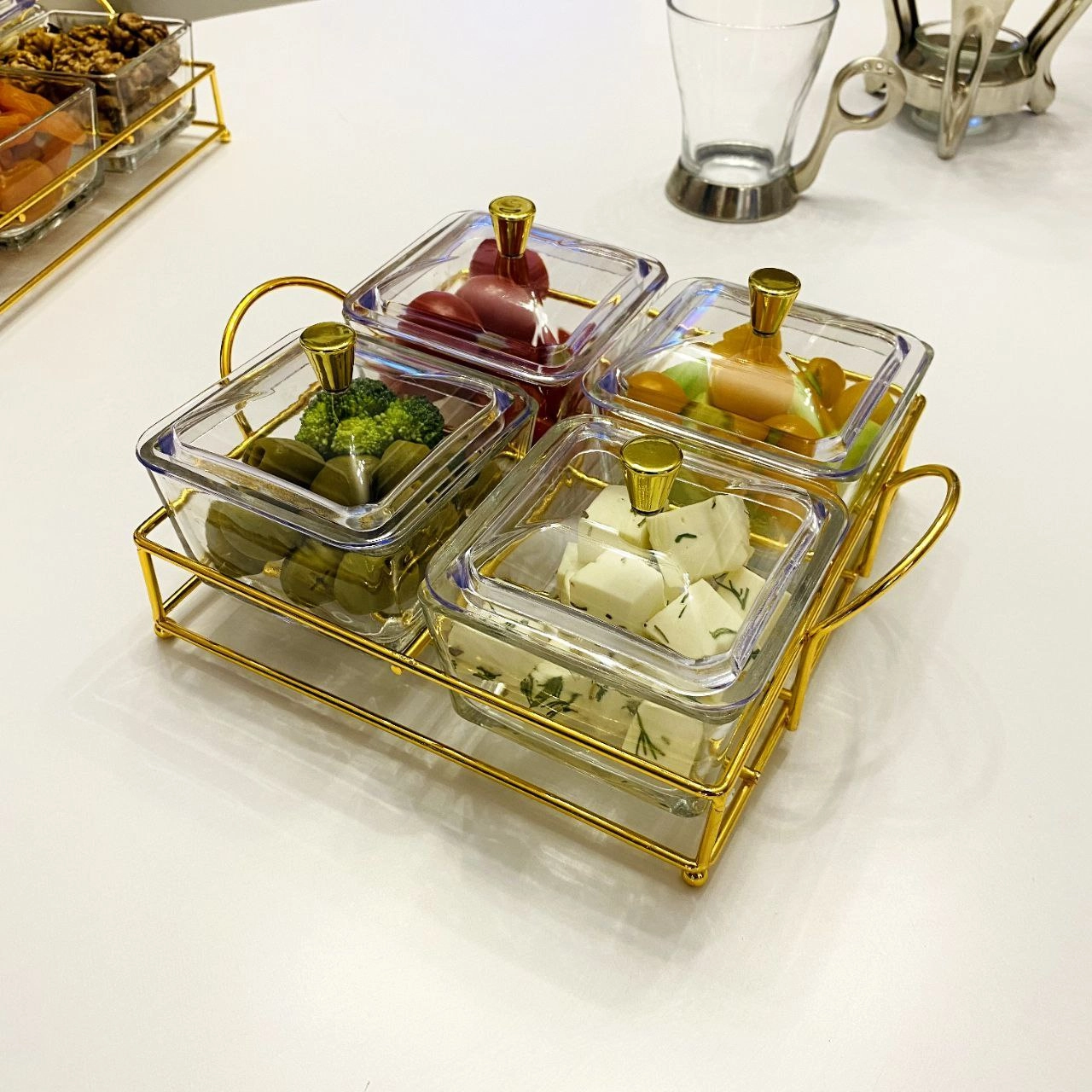 Стеклянное Блюдо для десертов 51017 Life Smile, прозрачный купить