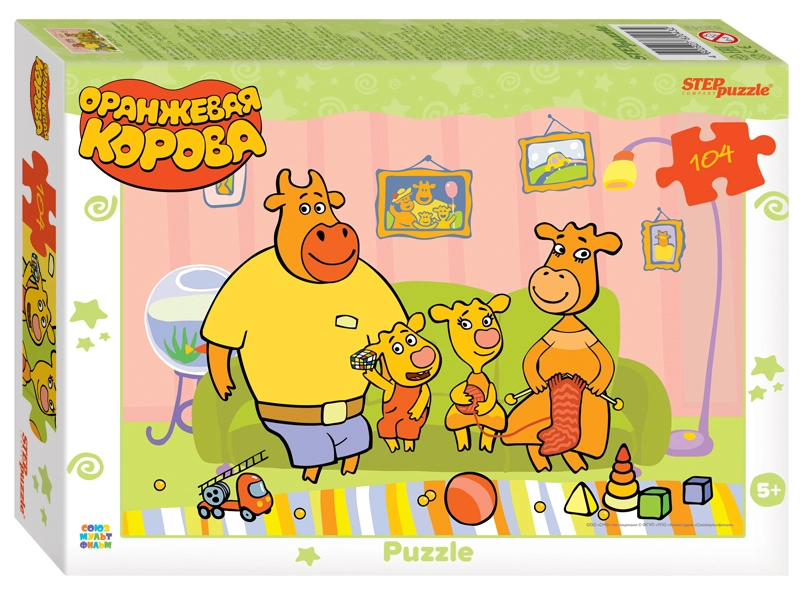 Мозаика puzzle 104 Оранжевая корова купить