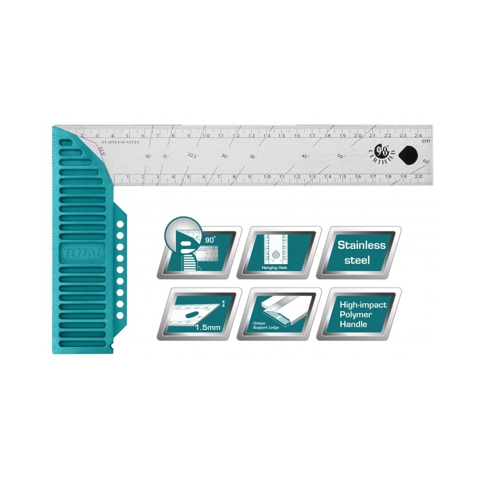 Total TMT61126 (300mm) duradgorlik burchak o‘lchagichi sotib olish