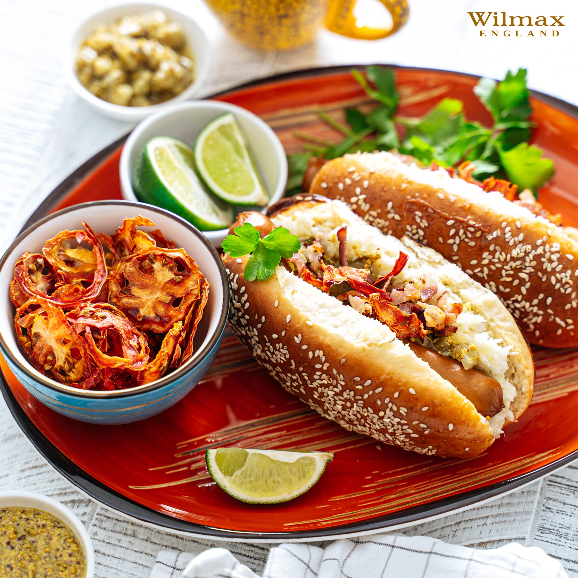 Блюдо в форме камня Wilmax 33x24,5 см WL‑668342/A (Оранжевый) в Узбекистане