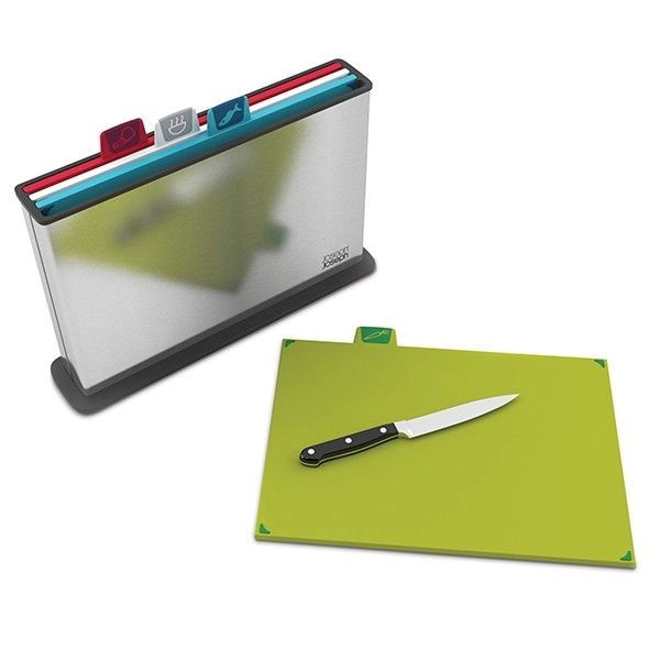 Набор разделочных досок Joseph Joseph Index Steel в стальном кейсе 60095 цена