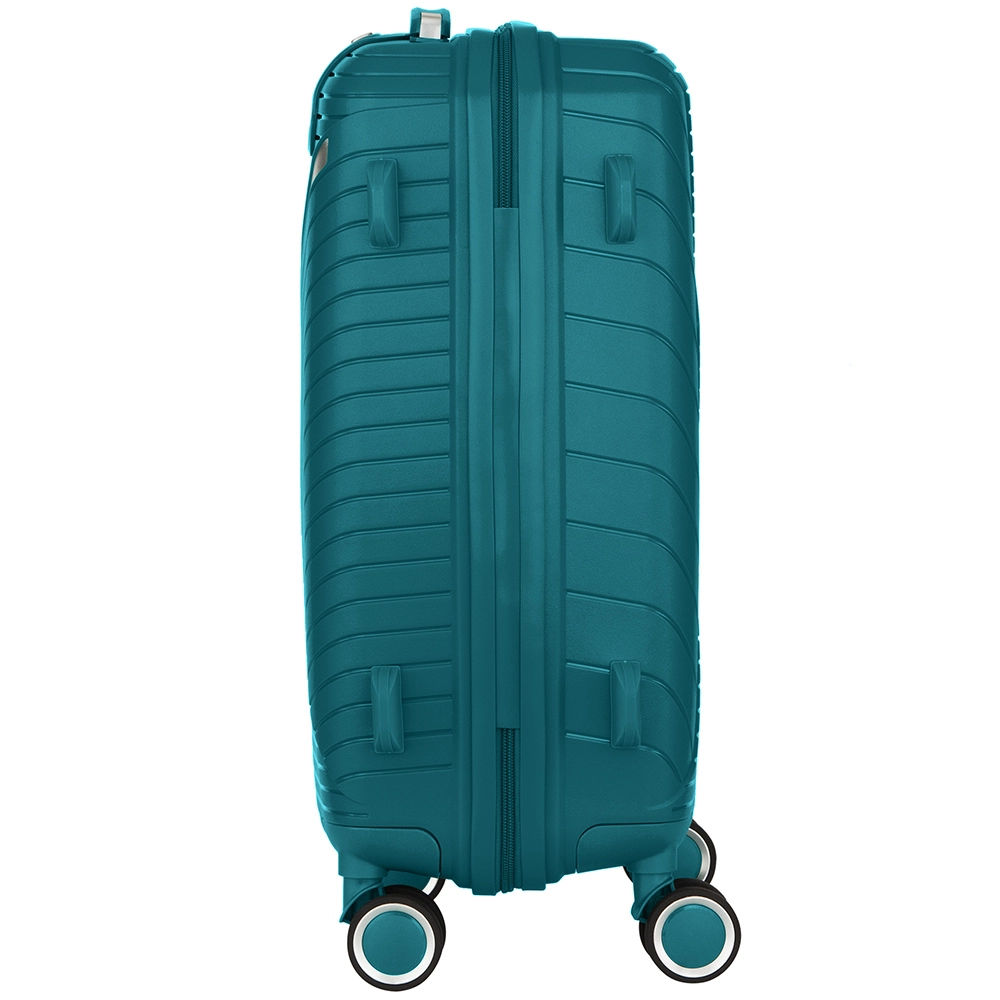 2E Sigma (kichik) Aquamarine plastik chemodani narxi