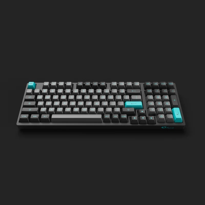 Клавиатура Akko 3098B Black&Cyan CS Jelly White RGB цена