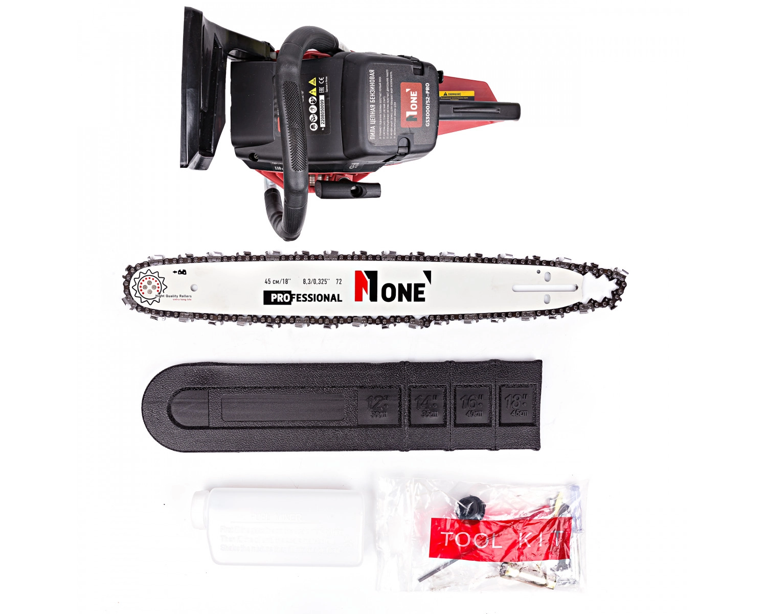 Цепная бензопила NUMBER ONE GS3000/52-PRO цена