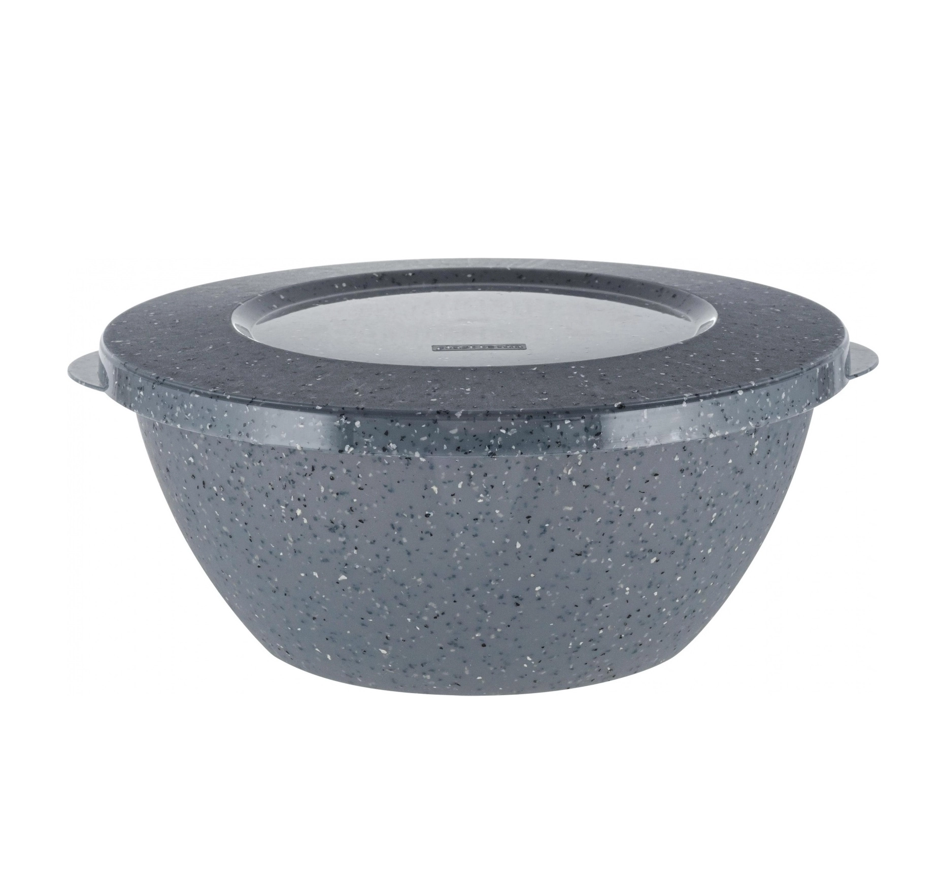 Миска Plast Team STONE с крышкой, 3л, 284х264х103 темный камень sotib olish