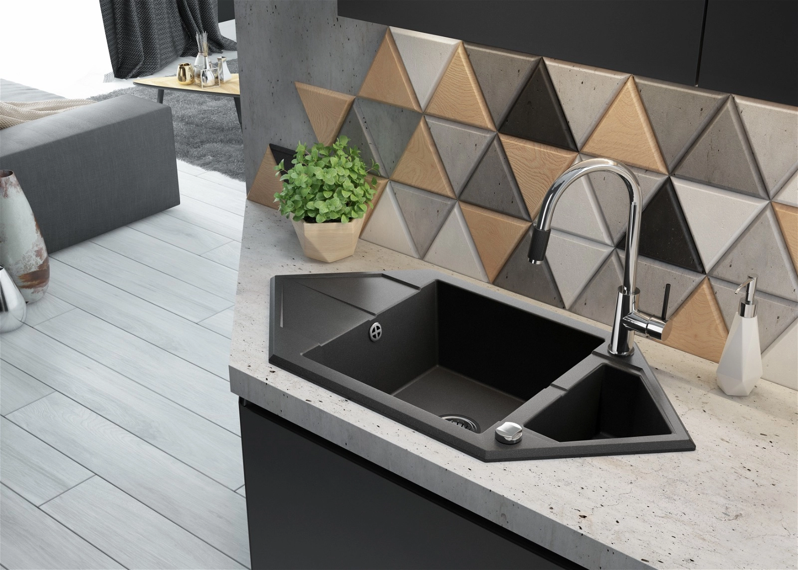 Смеситель Deante ASTER Хром BCA_064M (с подключением для фильтра воды) цена