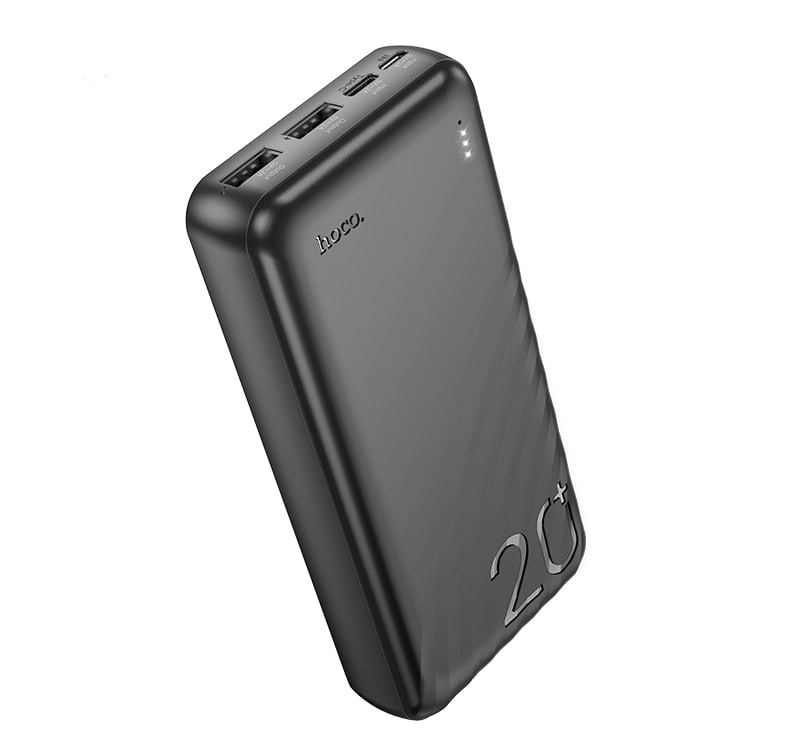 Hoco J123A 20000mAh qora tashqi akkumulyatori sotib olish