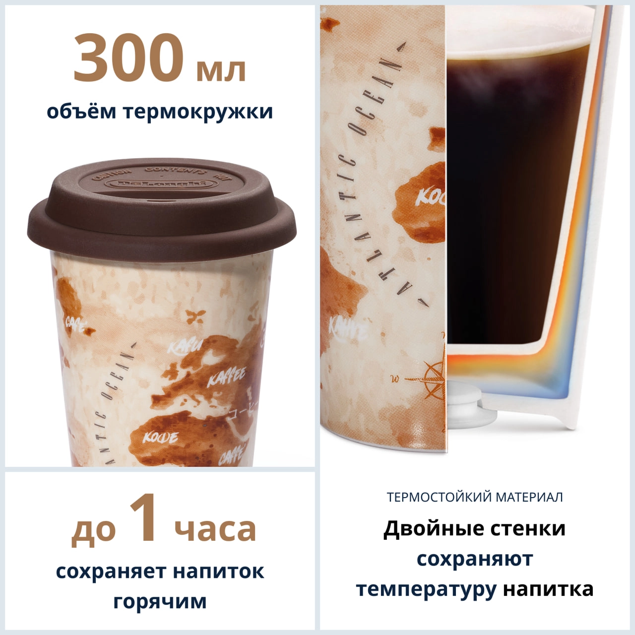 Термостакан DeLonghi DLSC 056 The Adventurer онлайн