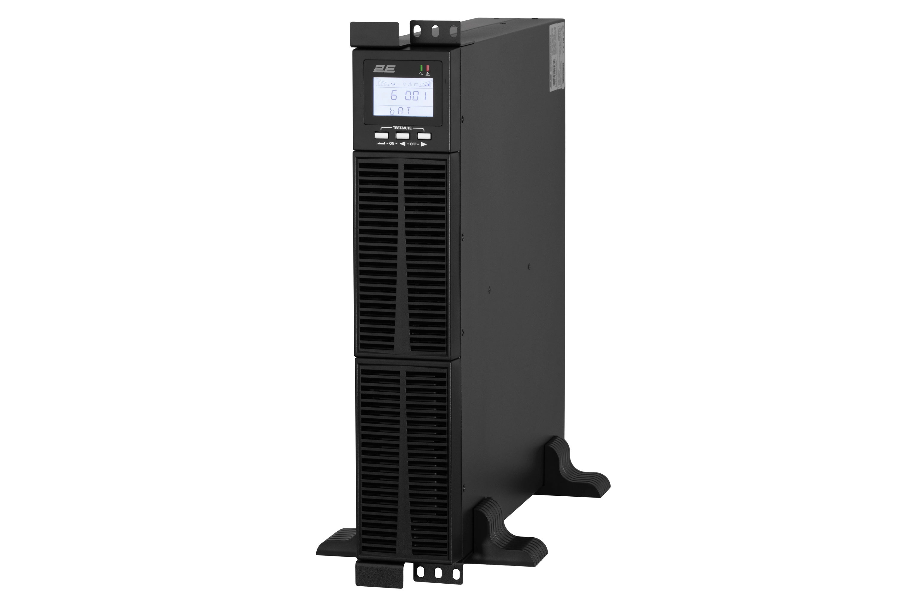 Источник бесперебойного питания 2E OD2000RT, 2000VA/1800W, RT2U, LCD, USB, 4XSCHUKO 2E-OD2000RT цена