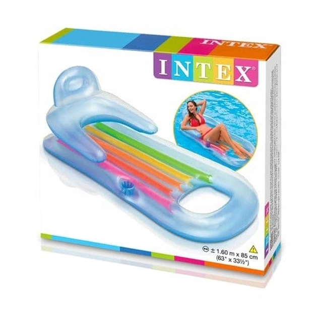 Надувной матрас-кресло для плавания Intex 58802 - фото №4 Надувной матрас-кресло для плавания Intex 58802 в Узбекистане