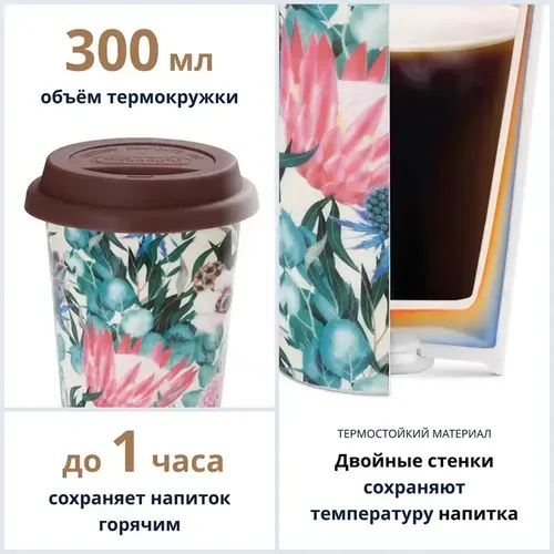 Термостакан DeLonghi Multicolored DLSC065 цена