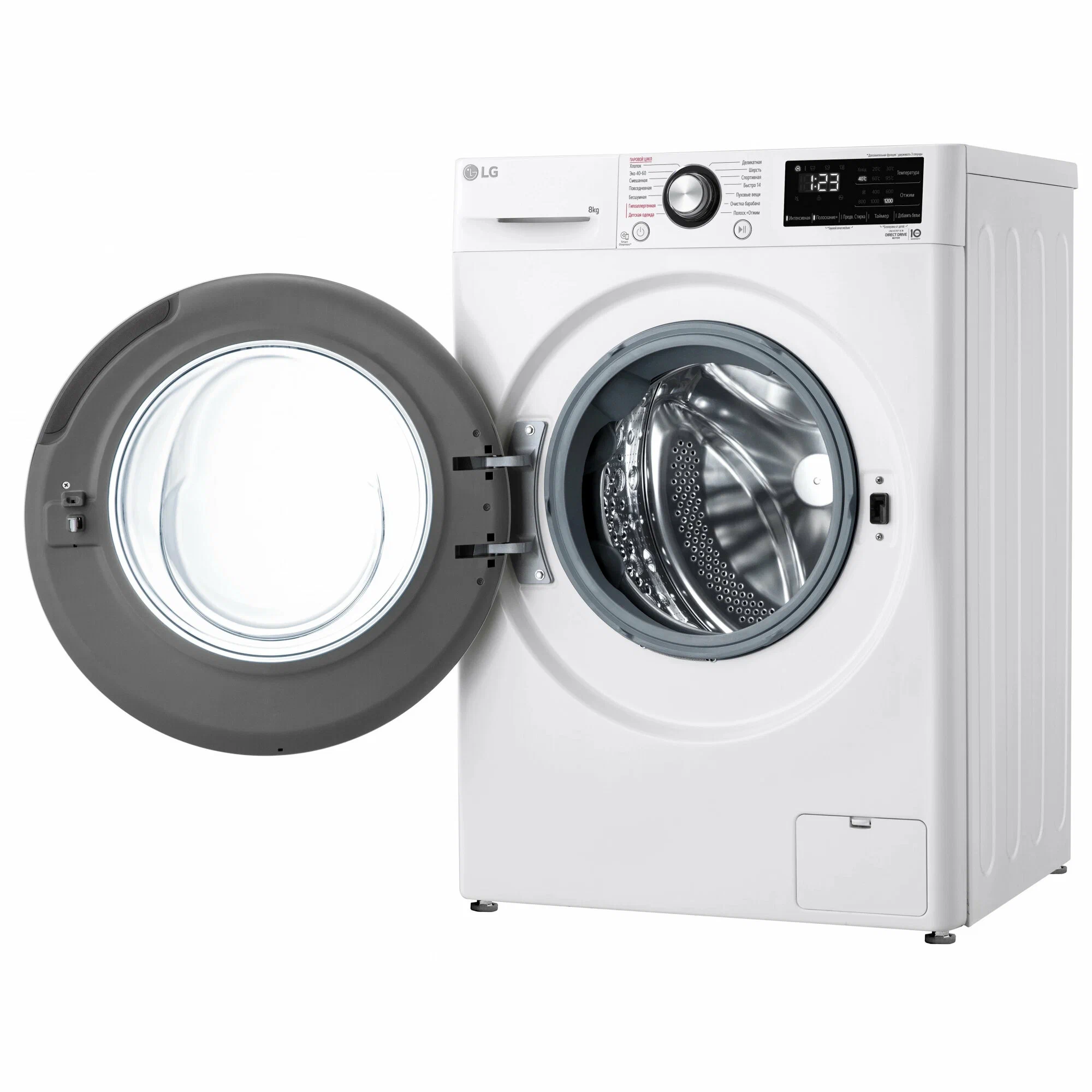 Стиральная машина LG F2V3PS6W 8 кг AIDD Steam - фото №7 Стиральная машина LG F2V3PS6W 8 кг AIDD Steam цена