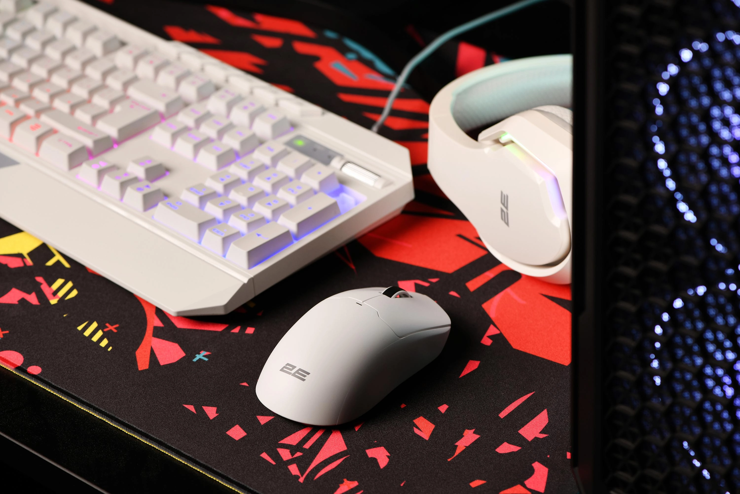 2E GAMING MG355 WL, RGB, USB-A/WL sichqonchasi, White narxi