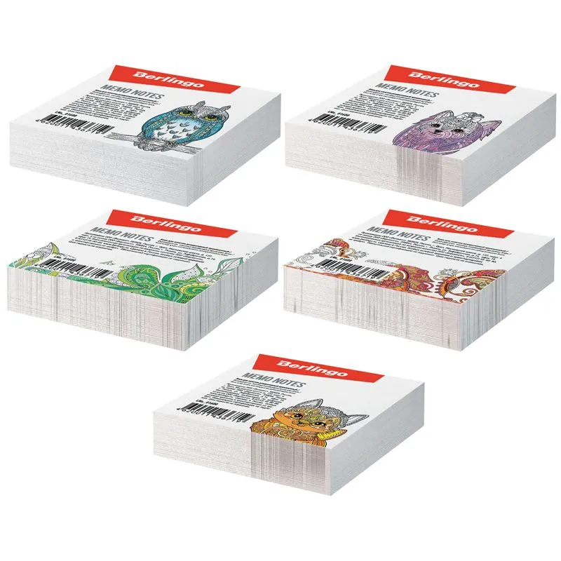 Блок для записей декоративный на склейке Berlingo 8,5*8,5см, 200л. купить