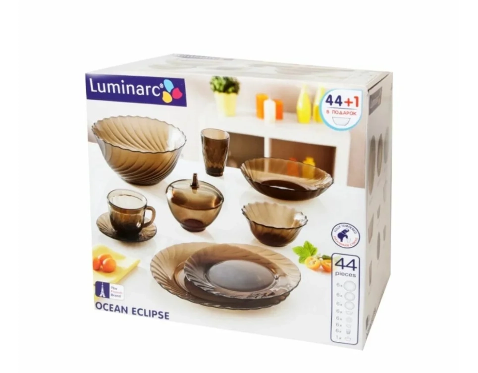 Kechki ovqat to'plami Luminarc Ocean Eclipse 45 dona (L5110) tez yetkazib berish