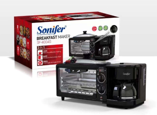 Kofe qaynatgich (toster, skovorodka) Sonifer SF-4004S 3 tasi 1 narxi