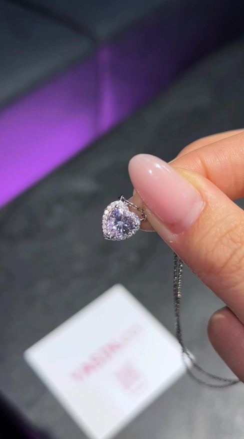 Cеребряная Цепочка  Crystal heart купить