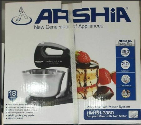 Arshia 2380 qo'l mikseri O'zbekistonda