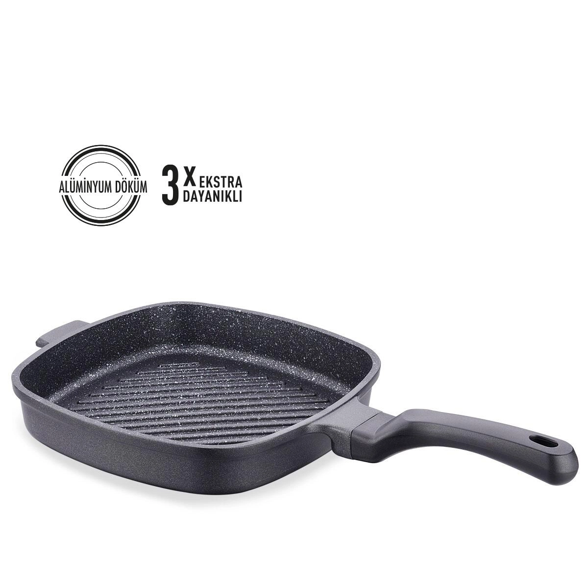 Квадратная чугунная сковорода Korkmaz Casterra (26x26x4,5) A2585 недорого