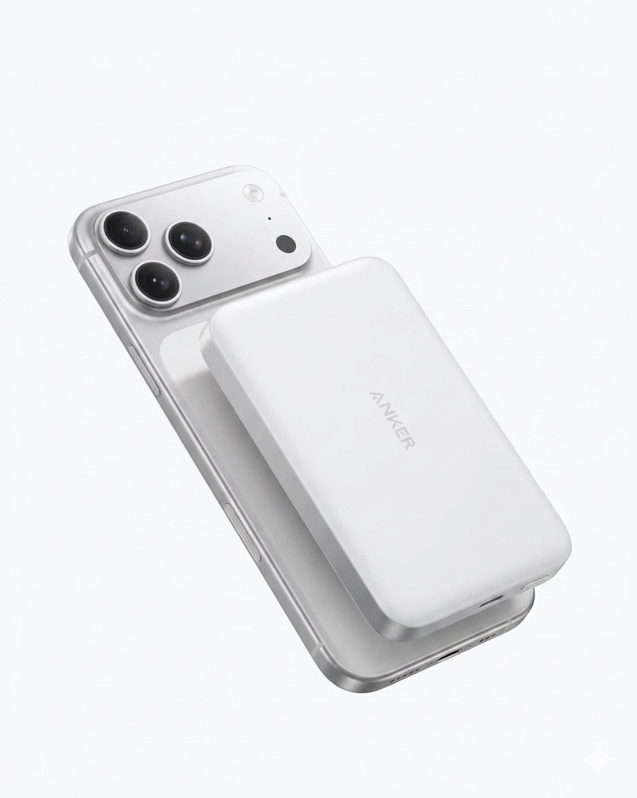 Tashqi akkumulyator Anker MagGo Power Bank 10000 mAs 30W , White arzon