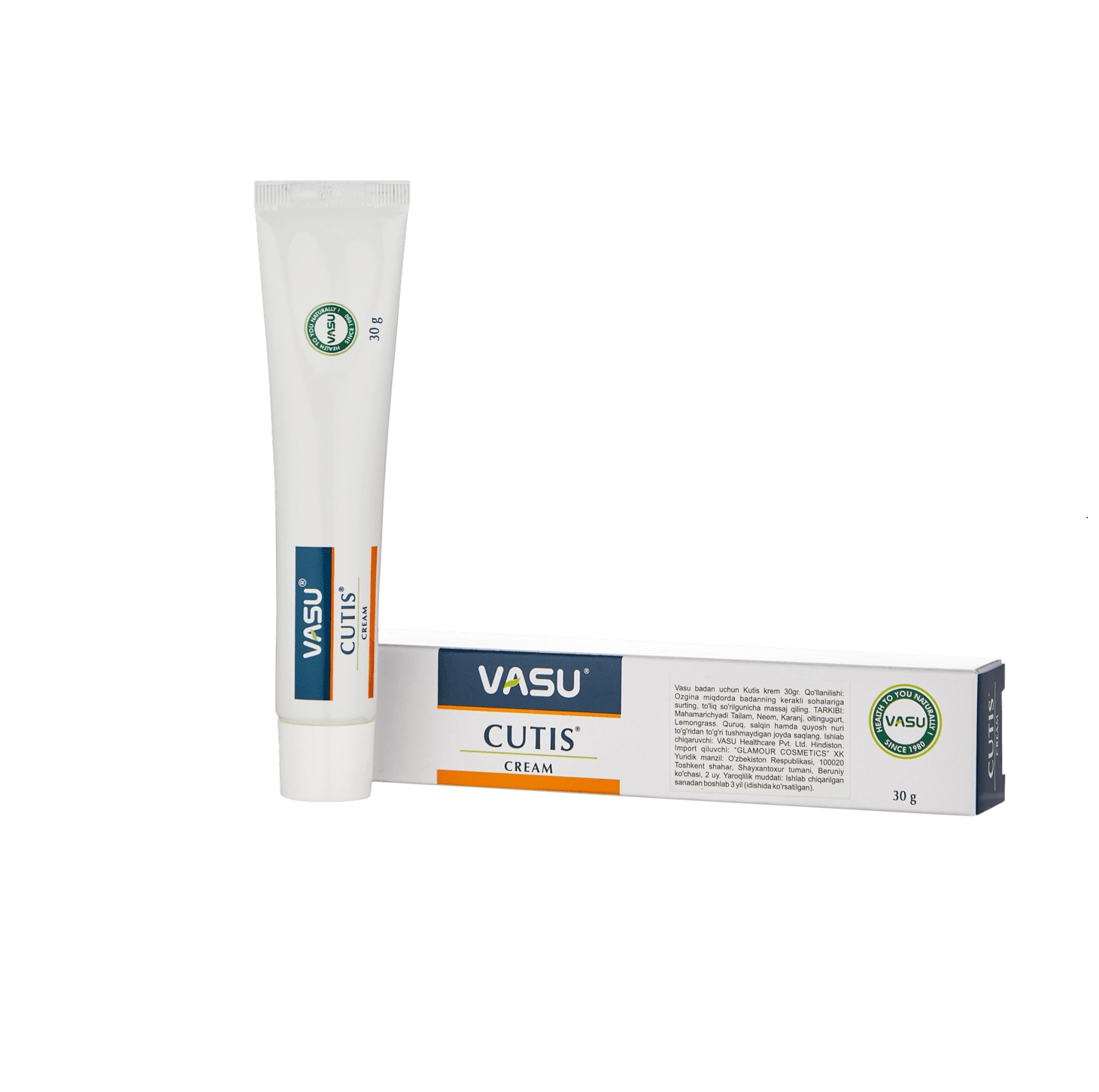 АНТИБАКТЕРИАЛЬНЫЙ И ПРОТИВОГРИБКОВЫЙ КРЕМ  CUTIS CREAM  VASU 30ГР в Узбекистане