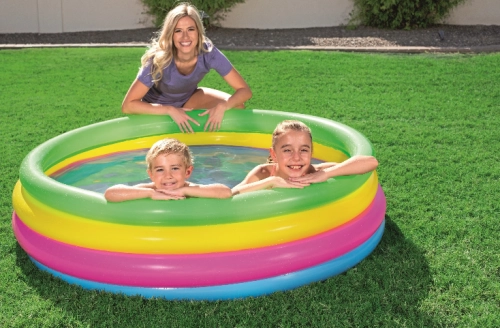 Bestway 51117 157x46sm bolalar shishiriladigan basseyni O'zbekistonda