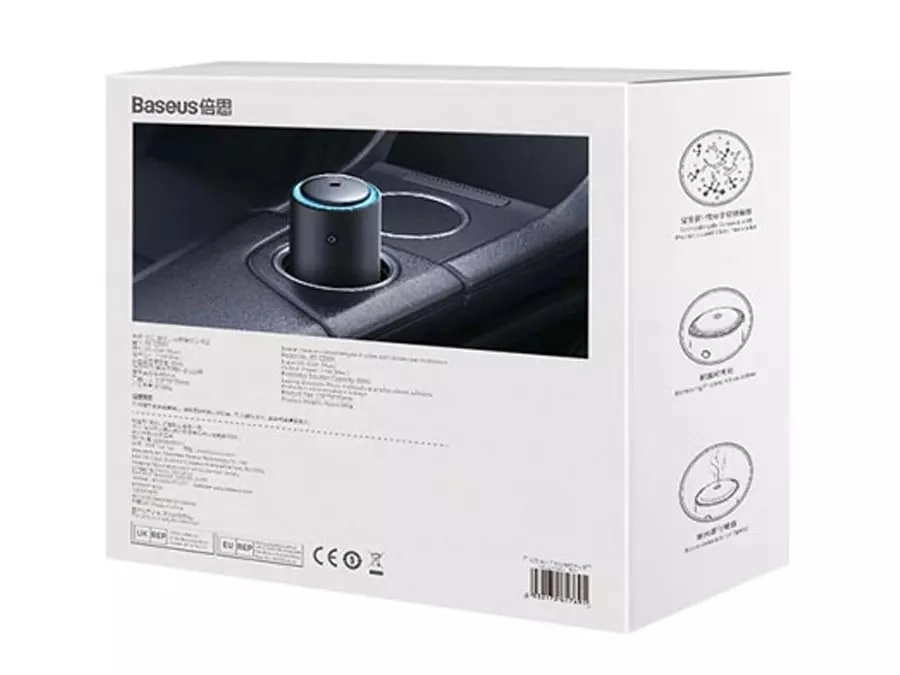 Baseus Molecular Probiotics CRCQ010001 qora avtomobil aromatizatori rasm bilan