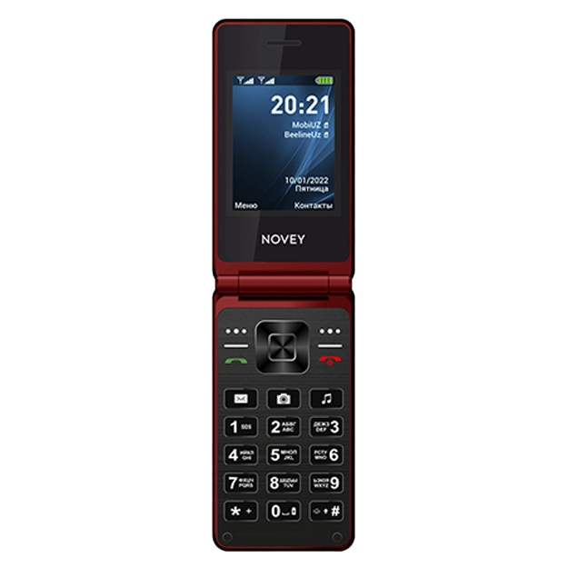 Novey S80  qizil rangli telefoni arzon