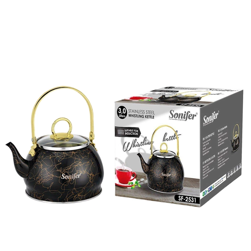 Sonifer SF-2531 3Л zanglamaydigan, hushtak chaladigan choynagi arzon