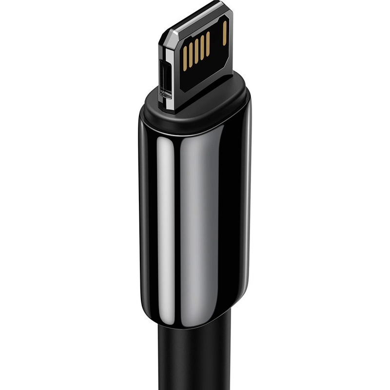 Кабель Baseus CALWJ-01 Tungsten Gold Fast Charging Data Cable USB - Lightning 2.4A 1m черный в Узбекистане