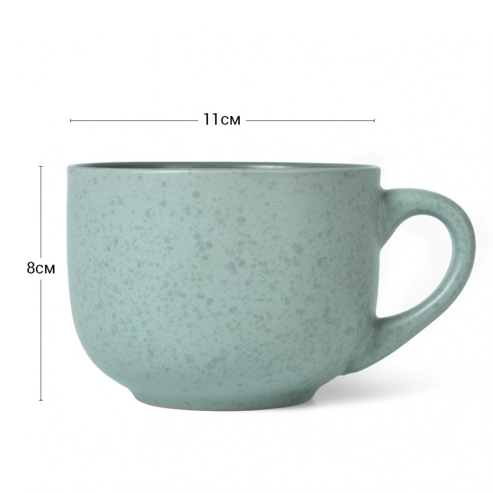 Fissman 450 ml yashil keramika krujkasi O'zbekistonda