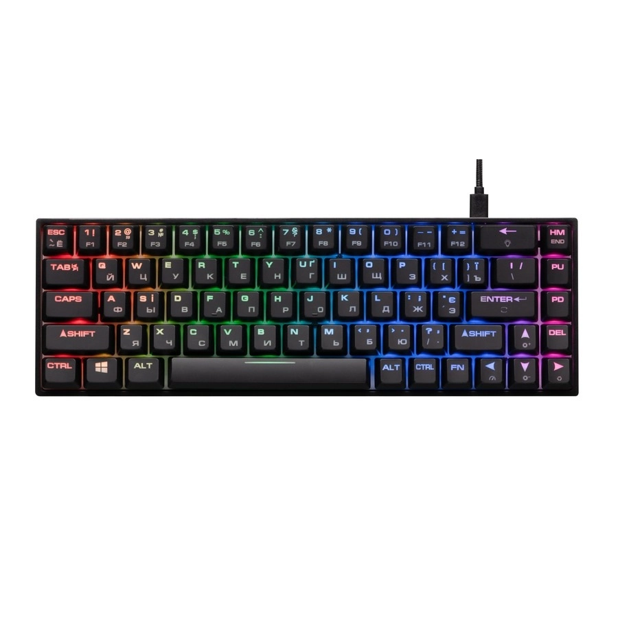 Клавиатура 2E GAMING KG370 RGB Gateron Brown Switch USB Black купить