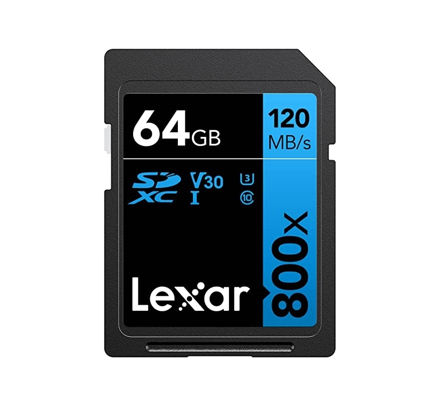 Lexar SD 800x 64GB xotira kartasi sotib olish