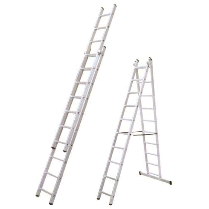 Лестница 2-секционная алюминиевая Ufuk Pro 2х14 купить