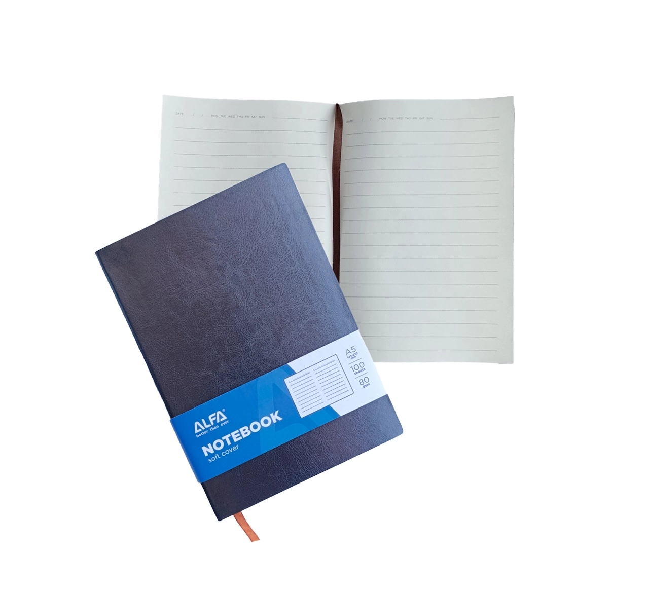 Блокнот, внутри из пвх, линейка, в 3х цветах, формат А5, 100 страниц 80gsm 1NB004 (1/100) купить