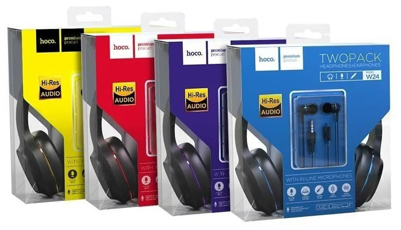Наушники Hoco W24 синий в Узбекистане
