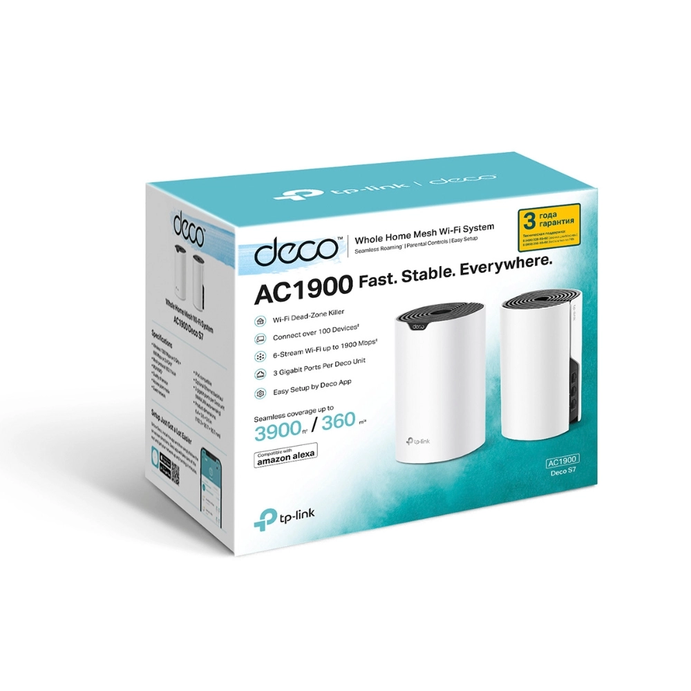 TP-Link Deco S7 (2-Pack)– Wi-Fi Mesh tizimi O'zbekistonda