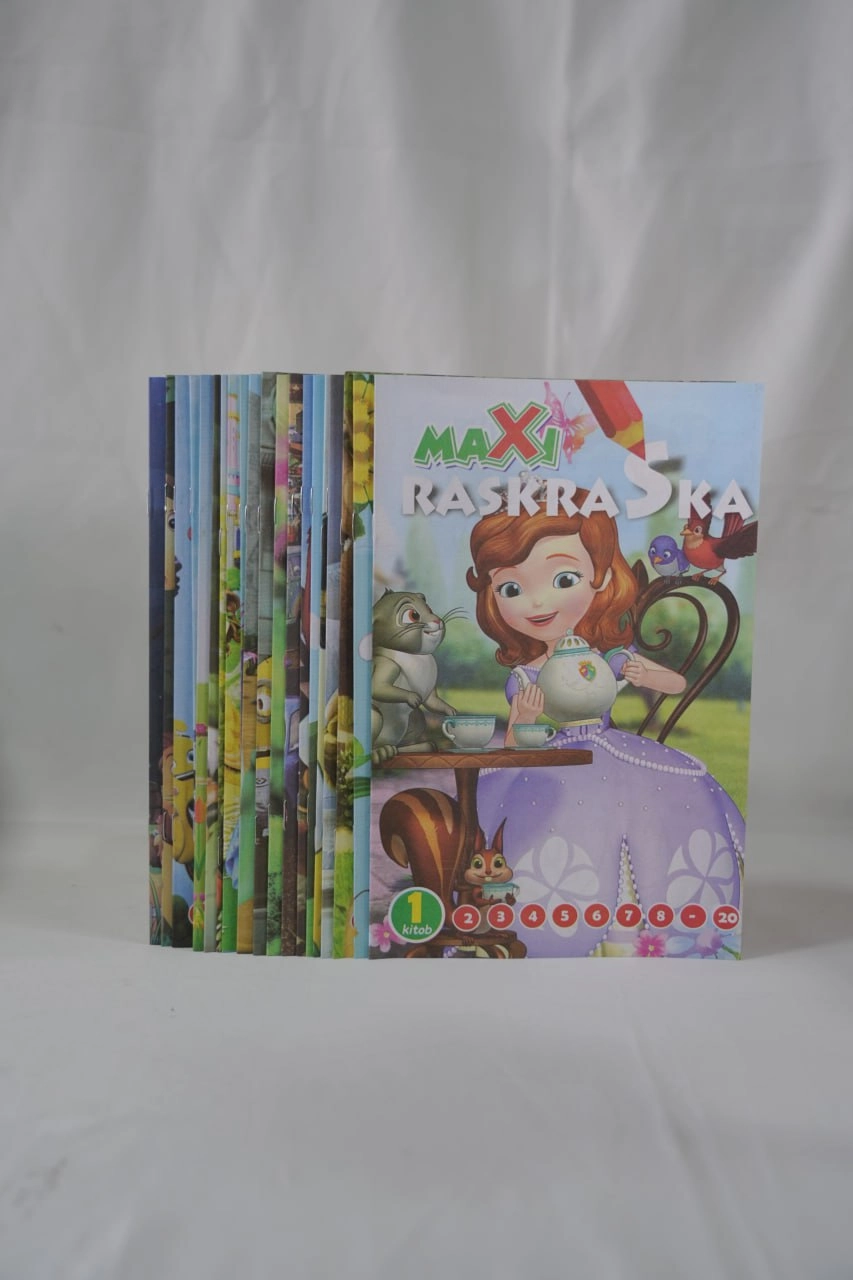 Maxi raskraska Multqahramonlar (20 xil) sotib olish