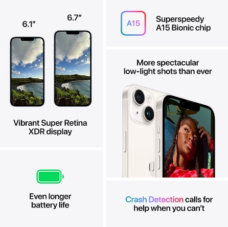 Смартфон iPhone 14 Plus 128GB Blue рассрочка