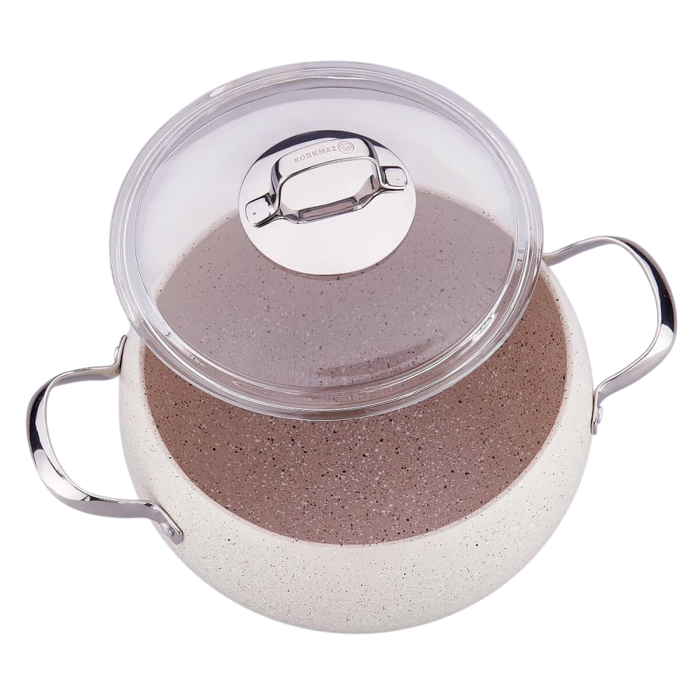 Korkmaz Mondea oshxona idish-tovoqlari to&lsquo;plami 7 dona (A2656) , Beige arzon