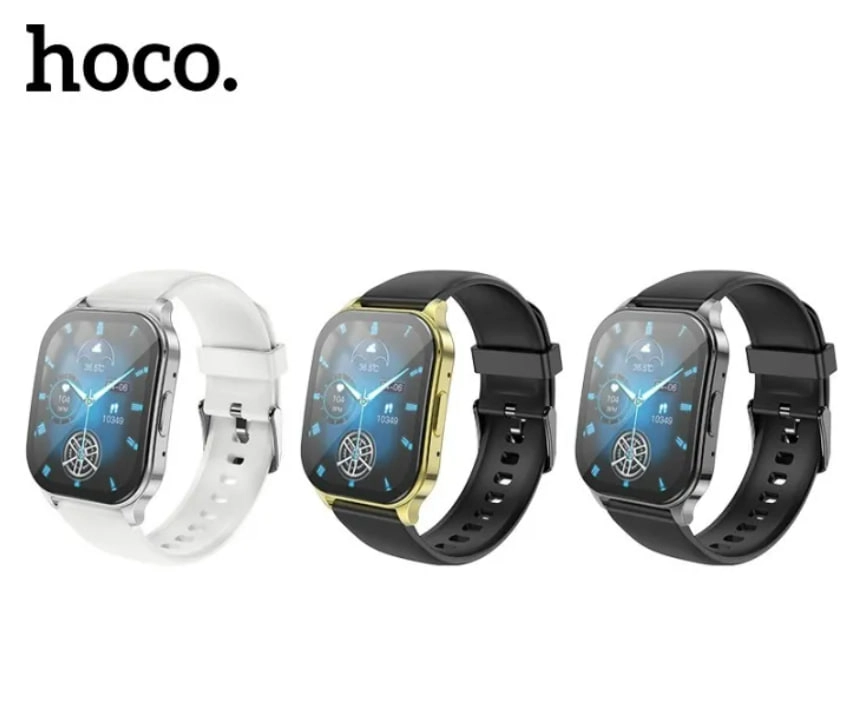 HOCO Y19 AMOLED  qora aqlli soati O'zbekistonda